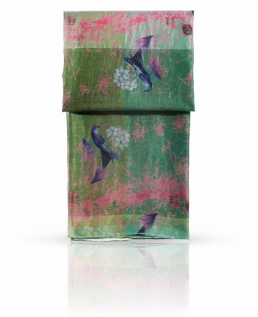 Палантин Женский SN-VINTAGE.BIRD/TURQUE